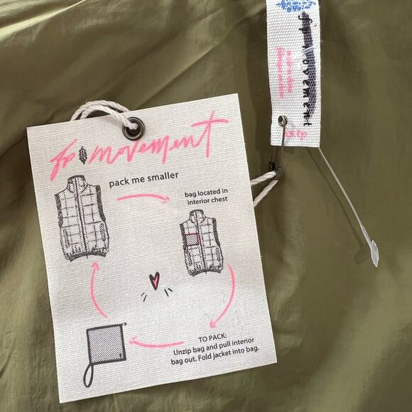 NEW Free People Movement Long Piper Packable Puffer Vest - Picture 9 of 11